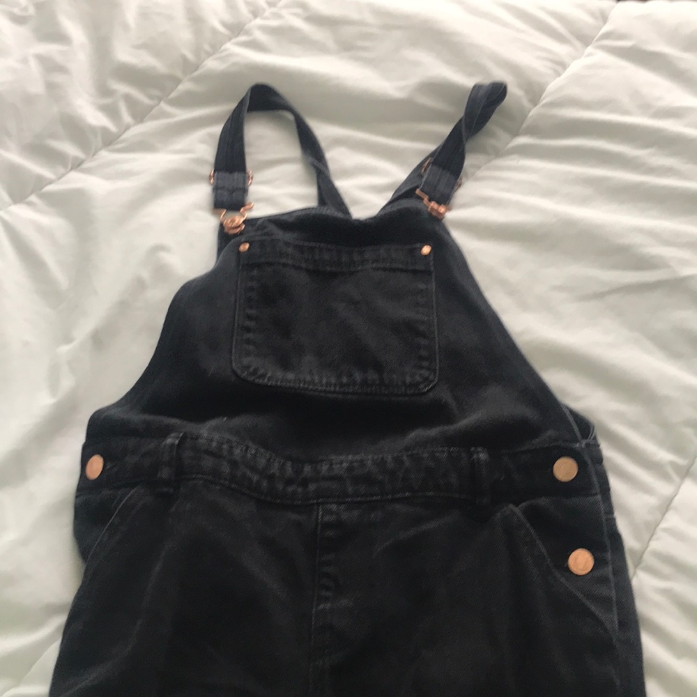 Black overalls